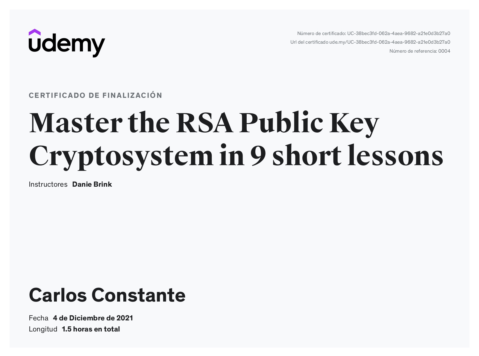 Master the RSA Public Key Cryptosystem in 9 short lessons