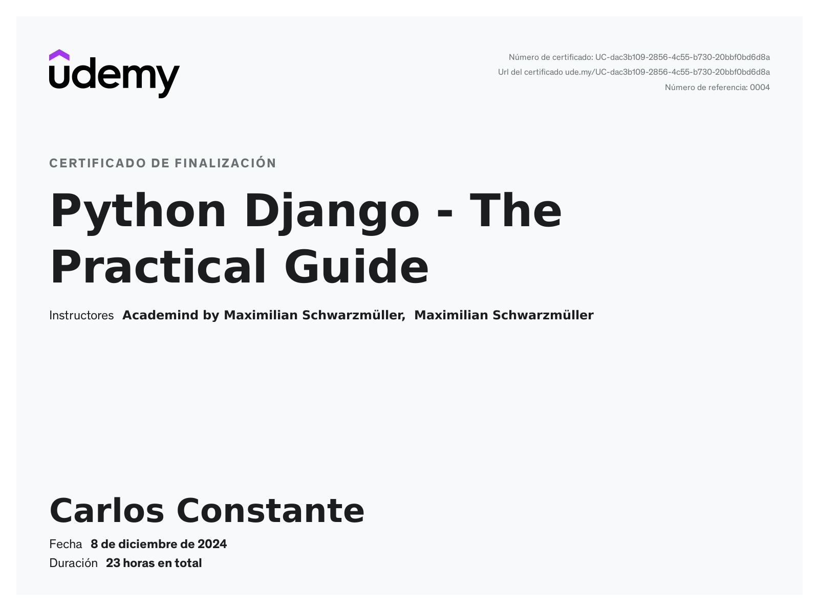 Python Django the Practical Guide