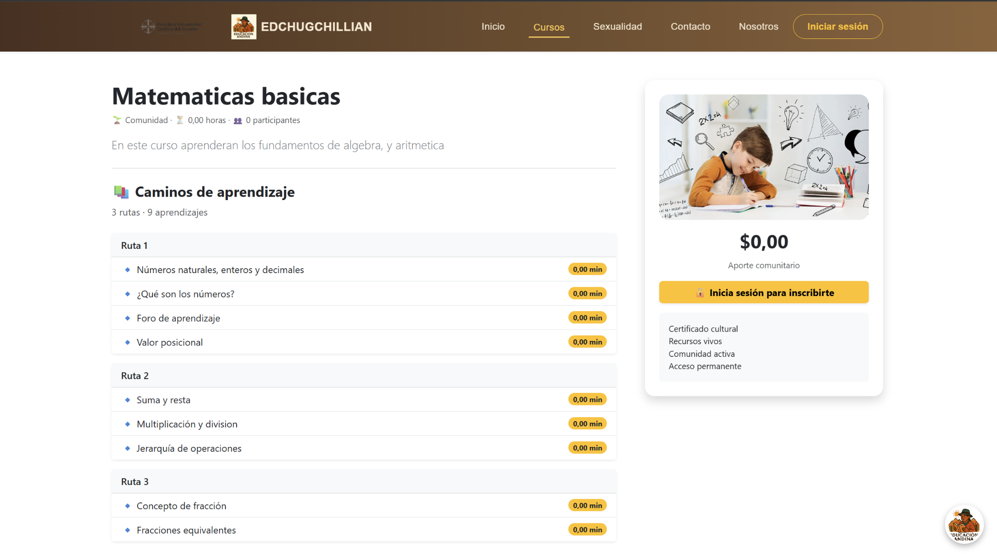 Experiencia del estudiante